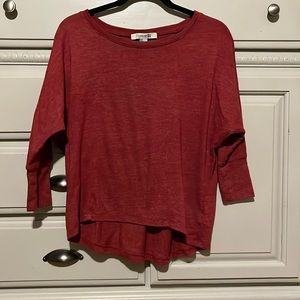 Forever 21 size Small, red 3/4 sleeve top